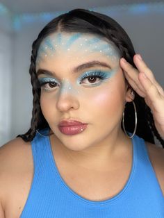 Avatar, avatar makeup, Halloween, Halloween makeup, makeup, maquillaje, maquillaje de avatar, maquillaje azul, maquillista, makeup artist Avatar Costume Makeup, Avatar Diy Ideas