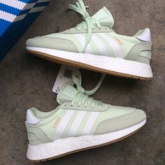 Adidas Iniki Runner For Women Condition: New *Only Have Size 9 * Adidas Green Sneakers For Spring, Green Boost Midsole Sneakers For Spring, Green Cushioned Sneakers For Spring, Adidas Iniki Runner, Adidas Iniki, Adidas Samba Sneakers, Woman Colour, Adidas Shoes, Adidas Women