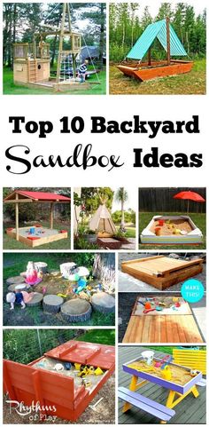 the top 10 backyard sandbox ideas