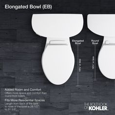 The Highcliff Ultra floor-mount flushometer bowl features a revolutionary flushing engine and refined aesthetic design. Measuring 16-7/8-in to the top of the rim, the Highcliff Ultra meets both ADA and CSA height requirements. The Ultra engine represents a breakthrough in flush performance, tolerating a wide range of water supply conditions found in R and R and new construction. The Highcliff Ultra is listed from 1.1 to1.6 GPF but can operate at 1.0 GPF. It performs well at every flush interval, Elongated Toilet, New Toilet, Streamline Design, Heated Seat, Chair Height, One Piece Toilets, Flush Toilet, Toilet Bowl, Water Conservation