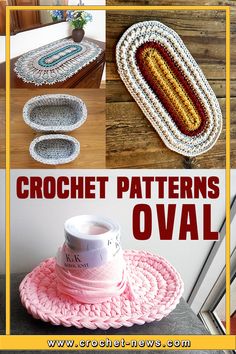 crochet patterns for oval trays