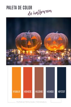 two pumpkins sitting on top of a table