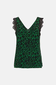 Green Floral Lace Trim Vest Oasis Fashion, Fashion Face, Quick Delivery, Floral Lace, Lace Trim, Oasis, Buy Online, Shop Now, Trim