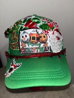 Trucker Patch Hat Ugly Christmas Hat Merry Christmas Hat.  These are the hottest trend on social media today. Great for festivals, concerts, night life and everyday wear. This foam trucker hat is fully adjustable and offered in hat colors Black, White, Light Pink, Neon Pink, Neon Yellow and Green Camouflage. Custom Hats avail. One size fits all. $35 Small Print: patch, mama, cowboy, hat, faith, rock and Roll, trucker, patch, cap, chain, iron on, sew on, festival, concert, neon, baseball cap, bal Casual Christmas Hat, One Size Fits Most, Casual Christmas Hat One Size Fits Most, Casual Christmas Hat, Casual Christmas Cap, Green Snapback Baseball Cap For Winter, Fun Adjustable Christmas Hats, Adjustable Christmas Cap, Festival Concert, Patch Hat