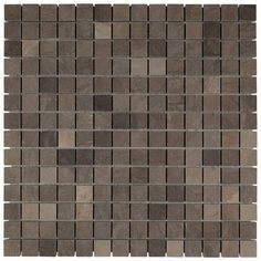 a brown and gray mosaic tile pattern