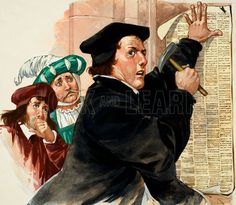 Luther hammering 95 theses on the church door. Nice little article. Martin Luther Reformation, Luther Rose, History Of Germany, Reformation Day, Church Door, Protestant Reformation, The Reformation, Reformed Theology, History Images