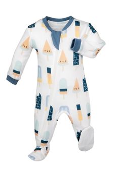 ZippyJamz Organic Baby Footed Sleeper Pajamas w. Inseam Zipper for Easy Changing in Anything is Popscicle Baby Bowls, Baby Spoon, One Piece Pajamas, Figure 8, Baby Led Weaning, Baby Warmer, Cold Air, Baby Skin