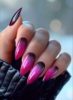 Summer Nails Ideas 2024, Nails Galaxy, Aura Nail, Purple Ombre Nails, Galaxy Nail Art, Aura Nails, Purple Nail Designs