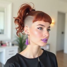 Shaved Head Women, Shaved Head, Amazing Hair, Perfect Brows, Undercut, Short Hairstyles, Shaving, Cool Hairstyles, Short Hair Styles