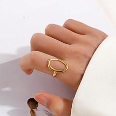 18k Gold Plated Or Stainless Steel Adjustable Ring Silver Gold Plated Open Midi Rings, Silver Gold-plated Open Midi Rings, Silver Gold-plated Midi Rings, Ring Color, Adjustable Ring, Womens Jewelry Rings, Adjustable Rings, Silver Gold, 18k Gold