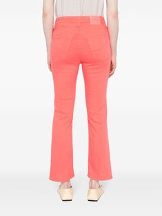 Find JACOB COHEN Kate High-rise Straight-leg Jeans on Editorialist. coral pink lyocell blend stretch-design denim tonal stitching high-rise belt loops classic five pockets embroidered logo to the pocket cropped leg logo patch to the rear straight leg enamel logo-engraved button concealed fly and button fastening This item contains at least 50% materials which are certified or widely recognised as having a lower environmental impact through production and/or manufacturing processes that reduce water consumption and the use of harmful chemicals, or re-use by-products of the production process. Learn more about what makes a product Conscious on our Conscious Criteria page Water Consumption, Harmful Chemicals, Environmental Impact, Coral Pink, Production Process, Straight Leg Jeans, Patch Logo, Leg Jeans, Straight Leg