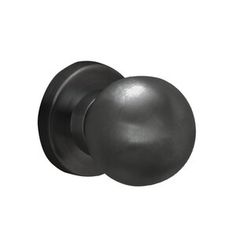 an image of a black door knob