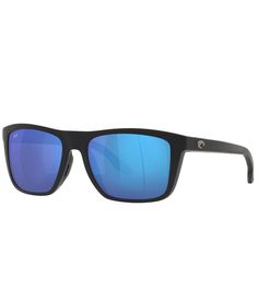 From Costa&#x2C; the Men's Mainsail 55mm Polarized Rectangle Sunglasses feature:Plastic/acetate frameRectangle shapeBlue mirrored 580G lensRx-ablePolarizedImported. Costa Sunglasses Mens, Mens Eyewear, Rectangle Sunglasses, Polarized Sunglasses, Eyewear Sunglasses, Matte Black, Sunglasses Accessories, Mens Sunglasses, Sunglasses