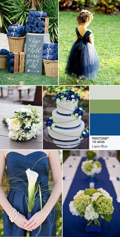 blue and green wedding color scheme