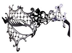 Elegant Design: Inspired by Phantom of the Opera, this laser-cut metal masquerade mask boasts a classic, intricate pattern, perfect for any masquerade. Rhinestone Embellishments: Decorated with high-quality Czech Preciosa rhinestones for added elegance and sparkle. Durable and Eco-Friendly: Crafted from sturdy, eco-friendly metal alloy for long-lasting wear and a luxurious look. Comfortable Fit: Features adjustable black ribbon ties for a secure, comfortable fit, designed to prevent paint flakin Luxury Venetian Masquerade Mask For Costume, Luxury Elegant Theater Masks, Phantom Mask, Black Masquerade, Black Masquerade Mask, Costume Venitien, Venetian Masquerade Masks, Ball Mask, Venetian Masquerade