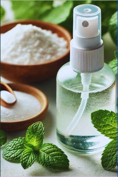 This easy DIY peppermint foot deodorant spray keeps your feet and shoes fresh and odor-free. The deodorizing spray has natural ingredients: peppermint and tea tree essential oils, witch hazel, and baking soda. It offers a cooling effect while neutralizing odors. Perfect for everyday foot care without chemicals. Benefits Of Mint Leaves, Essential Oils Witch, Mint Leaves Benefits, Clove Tea, Cloves Benefits, Apple Plant, Deodorizing Spray, Mint Leaf, Deodorizing