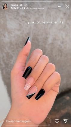 Edgy Nails, Nails Design With Rhinestones, Blush Nails, Pink Acrylic Nails, Acrylic Nails Coffin, Square Acrylic Nails, Fancy Nails