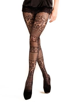 Black Plus Size, Lace Tights, Stockings Legs, Black Pantyhose, Fishnet Tights, Plus Size Fits, Fishnet Stockings, Drip Dry, Black Tights