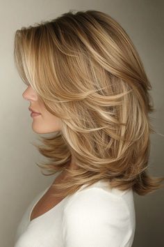 Hairstyles With Layers, Blonde Bob Haircut, Butterfly Haircut, Haircut Inspo, Haircuts For Medium Length Hair, Medium Hairstyles