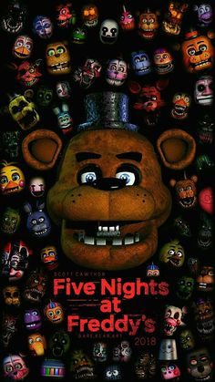 five nights at friedy's poster for five nights with five heads and four eyes