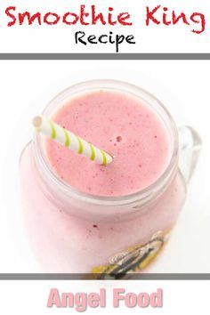 Angel Food Smoothie, Smoothie King Recipes, Drinks Tequila, Cocktail Tequila, Make Drinks, Smoothie Fruit, Smoothie King, Cooking Breakfast, Breakfast Smoothie Recipes