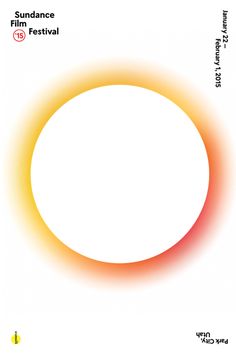 an orange and yellow circle with the words sun dance film festival on it's side