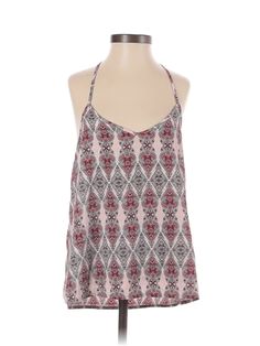 Hollister Sleeveless Blouse Size: X-Small Tops - used. 100% Polyester | Hollister Sleeveless Blouse: Pink Tops - Size X-Small Pink Sleeveless Blouse, Small Tops, Pink Print, Pink Tops, Sleeveless Blouse, Print Tops, Hollister, Tank Top Fashion, Camisole Top