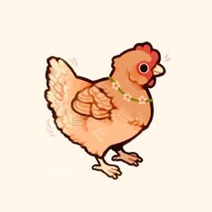 a drawing of a chicken on a white background