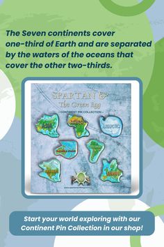 the seven continents cover one third of earth and are separated by the waters of the oceans that cover the other two - thirds