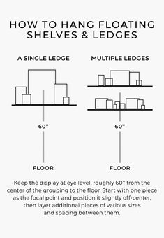 how to hang floating shelves and ledges