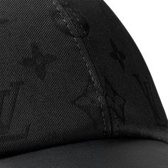 LOUIS VUITTON® - Lv First Cap - Black Designer Black Baseball Cap With Flat Brim, Luxury Black Cap, Luxury Black Adjustable Hats, Designer Black Cap, Designer Adjustable Black Baseball Cap, Designer Black Baseball Cap With Curved Brim, Luxury Curved Brim Baseball Cap, Luxury Adjustable Baseball Cap With Short Brim, Designer Black Baseball Cap