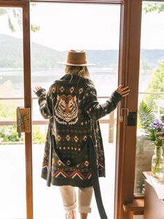 Bengal Tiger Long Cardigan – Lemons and Limes Boutique Long Sweaters Cardigan Autumn, Cheap Bohemian Long Sleeve Outerwear, Boho Long Sweaters, Luxury Fair Isle Cardigan For Fall, Affordable Bohemian Long Sleeve Outerwear, Luxury Bohemian Outerwear For Fall, Luxury Bohemian Fall Outerwear, Eyelash Southwestern Sweater Cardigan, Women's Long Sweater