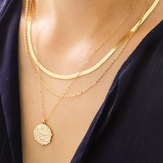 Gold Greek coin necklace Warrior Design, Everyday Wear Jewelry, Greek Warrior, Inner Warrior, Gold Necklaces, Coin Necklace, Gold Coins, Necklace Sizes, Gold Filled Chain