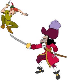 Draw Mirror, Captain Hook Costume, Mr Smee