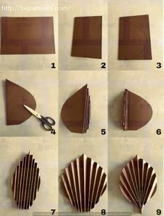 how to make an origami fan out of paper - step by step instructions