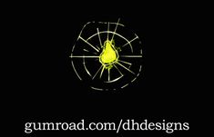 the logo for gumroad com / inddesigns is shown on a black background