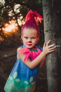 Poppy Hair Trolls Diy, Trolls Makeup Ideas, Toddler Cat Costume, Trolls Costume, Poppy Costume, When Witches Go Riding