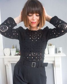 Une Petite Bretonne on Instagram: "Passion crochets 💛 #tenuedujour #ootd #lookoftheday #outfit #tenueoftheday #lookdujour #outfitoftheday #wiwt #wiwtoday #mood #mooddujour #fashionlove #newyear" Aubrey Plaza Bob Haircut, Style A Bob Haircut, Style A Bob, Bobs Hairstyles, A Bob Haircut, Bob Haircut Ideas, Helmet Hair, Chocolate Brown Hair Color, A Bob