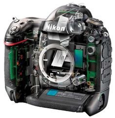 a camera with the lens removed from it's body