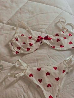 Bra Aethstetic, Cute Bras, Cute Lingerie, Pretty Lingerie, Red Hearts, Bra And Panty Sets, Bras And Panties, Dream Clothes, Lancaster