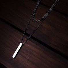 It's time to upgrade your look with our stainless steel Bar Necklace Chain Set! This 2 piece necklace set features our vertical bar necklace and classic rope chain. This set gives you a clean, layered look to wear together while also providing two pieces that look great on their own. Plus, in this set, you get the best value of purchasing two stainless steel pieces at the best price! Includes 2 Pieces: 24" Vertical Bar Necklace & 3mm / 20" Rope Chain Made with premium stainless steel Scratch-res Minimalist Metal Layered Necklace For Everyday, Minimalist Everyday Metal Layered Necklace, Everyday Minimalist Metal Layered Necklace, Bike Chain Bracelet, Vertical Bar Necklace, Biker Jewelry, Vertical Bar, Stainless Steel Bar, Bike Chain