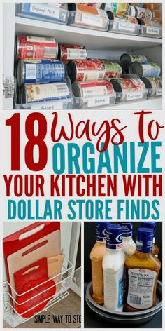 #bathroomdecorideas #storagehacks #storage Dollar Store Organizing Kitchen, Kitchen Organizing Ideas, Dollar Store Finds, Organize Your Kitchen, Small Kitchen Organization, Kitchen Organization Pantry, Kitchen Organization Diy, Organizing Hacks