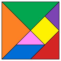 an image of a multicolored square in the middle of it's frame