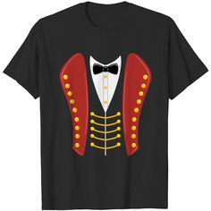 Ringmaster Suit Circus Showman Carnival Themed T Shirt Novelty T-shirt For Costume Party, Circus Showman, Ringmaster Outfit, Carnival Theme Party, Circus Shirts, Circus Acts, Boys Fashion Trends, Amusement Rides, Carnival Theme