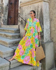 Multicolored bohemian long dress one size Length 136cm  Bust 108 cm Summer Multicolor V-neck Maxi Dress, Multicolor V-neck Boho Dress With Floral Print, Multicolor Flowy V-neck Maxi Dress, Bohemian Multicolor Flowy Maxi Dress, Bohemian Flowy Multicolor Maxi Dress, Flowy Multicolor Bohemian Maxi Dress, Multicolor V-neck Beach Dress With Floral Print, Multicolor Beachwear Midi Dress As Beach Cover-up, Multicolor Flowy Maxi Dress For Festival