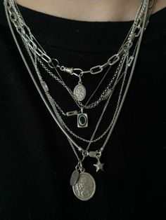 chains galore necklace stack Sterling Silver Jewellery