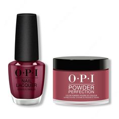 OPI - Lacquer & Dip Combo - Malaga Wine - Lacquer & Dip at Beyond Polish Opi Powder Perfection, Earth Palette, Dip Powder Colors, Malaga Wine, Opi Red, Colorful Nature, Opi Nail Lacquer, Opi Nails, Color Powder