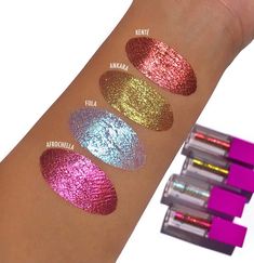 Culture Duochrome Liquid Eyeshadow – Juvia’s Place Pan Culture, Makeup Counter, Bold Makeup Looks, Beauty Glazed, Cosmetic Glitter, Bold Makeup, Affordable Makeup, Makeup Swatches, Liquid Eyeshadow