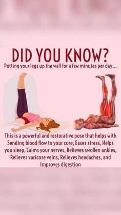 Pressure Point Therapy, Legs Up The Wall, Yoga Facts, Swollen Ankles, Daily Yoga Workout, How To Relieve Headaches, Yoga Workouts, Health And Fitness Articles, Workout Without Gym