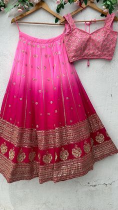 Wedding Georgette Lehenga Choli Lehenga: Georgette With Sequence Zari Work Lining: Crape Blouse: Georgette Duppta: Georgette  Size: Un-stitch, Made To Measure Work: Sequence, Embroidery, Zari  Care: Dry Clean Type: Party Wear Lehenga Choli, Engagement Lehenga choli, Wedding Lehenga Choli Our products are 100% authentic and genuine. We guarantee your satisfaction! Indian Vastraa was started with the goal of offering the best in Indian ethnic fashion at unbeatable prices. Visit our Store and Show all Latest Collection: https://www.etsy.com/shop/indianvastraa If you have any Query regarding Products, Please Feel Free To Message Us. Thank You For Visit Our Shop. PLEASE NOTE : 👉 If you go for "made to measure option", we will provide a measurements guide video. Rush order - can be delivered wi Outfit For Wedding, Sangeet Lehenga, Indian Ethnic Fashion, Lehenga Bridesmaid, Engagement Lehenga, Wedding Lehenga Choli, Lehenga Choli For Women, Choli For Women, Georgette Lehenga